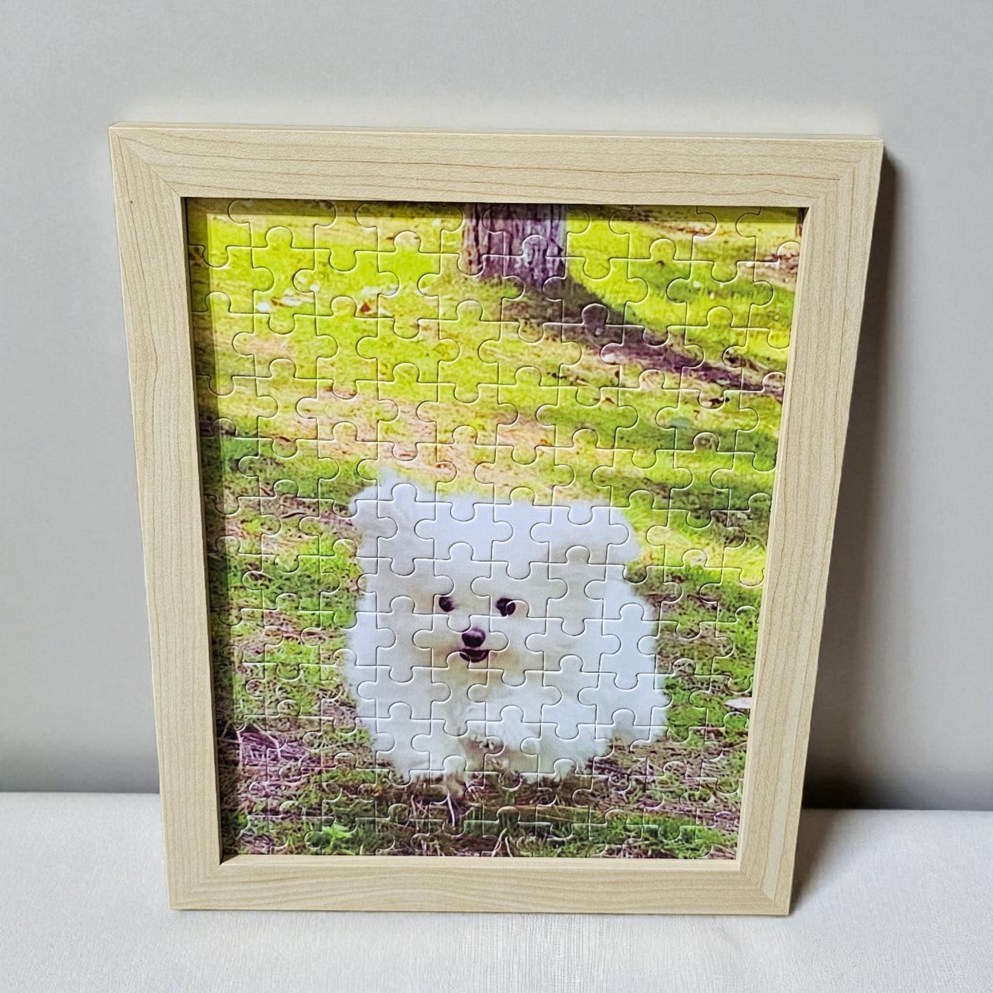 🔥情人節/生日禮物/送禮💕專屬客製化拼圖＋質感原木相框💕回憶收藏