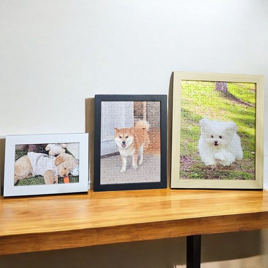 🔥情人節/生日禮物/送禮💕專屬客製化拼圖＋質感原木相框💕回憶收藏