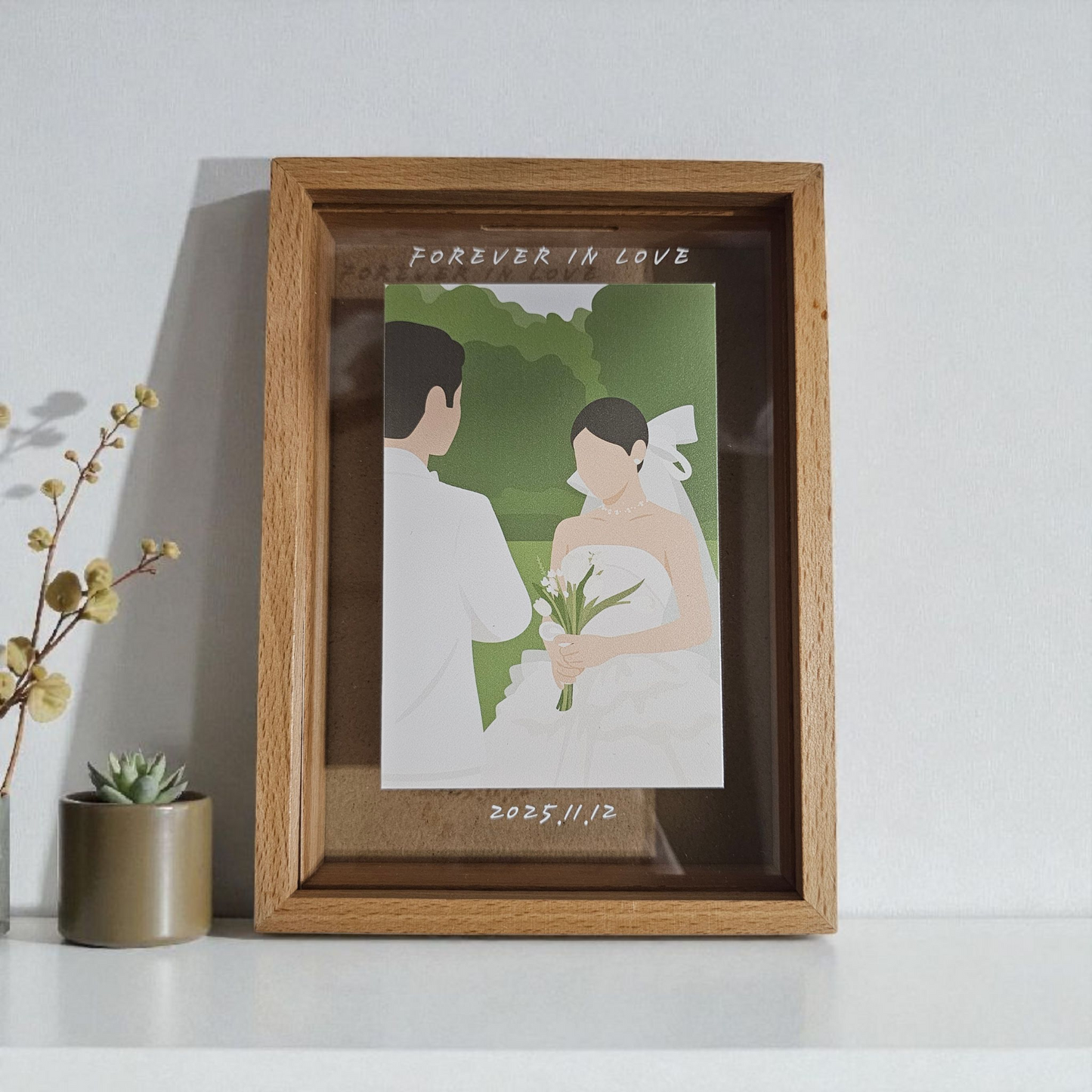 ✨客製化實木存錢筒✨雙層防刮