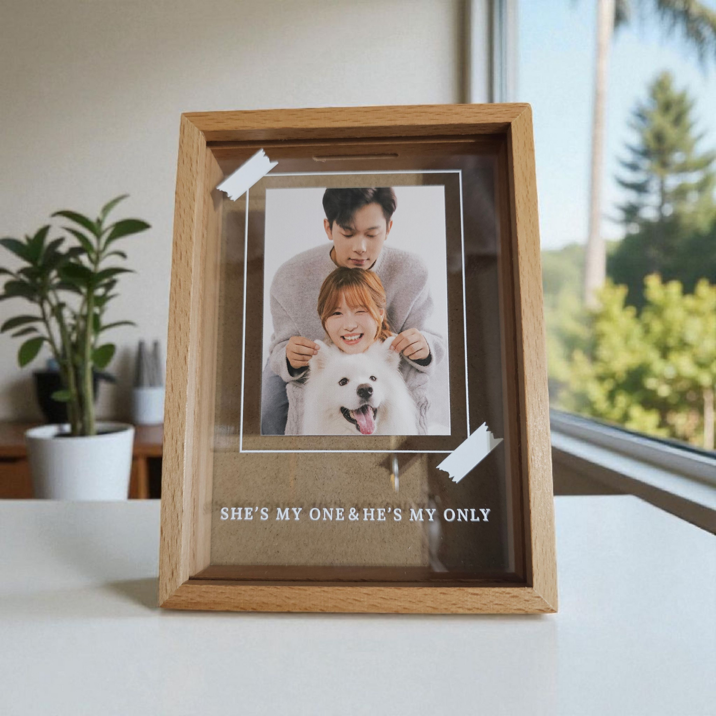 ✨客製化實木存錢筒✨雙層防刮