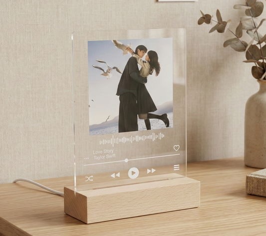 ✨實木立牌小夜燈✨無線觸控夜燈 獨家搭配刻字